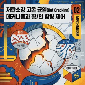 ai thumbnail poster 저탄소강 고온 균열Hot Cracking 메커니즘과 황인 함량 제어 1786816364